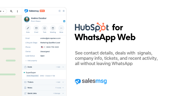 WhatsApp dla HubSpot
