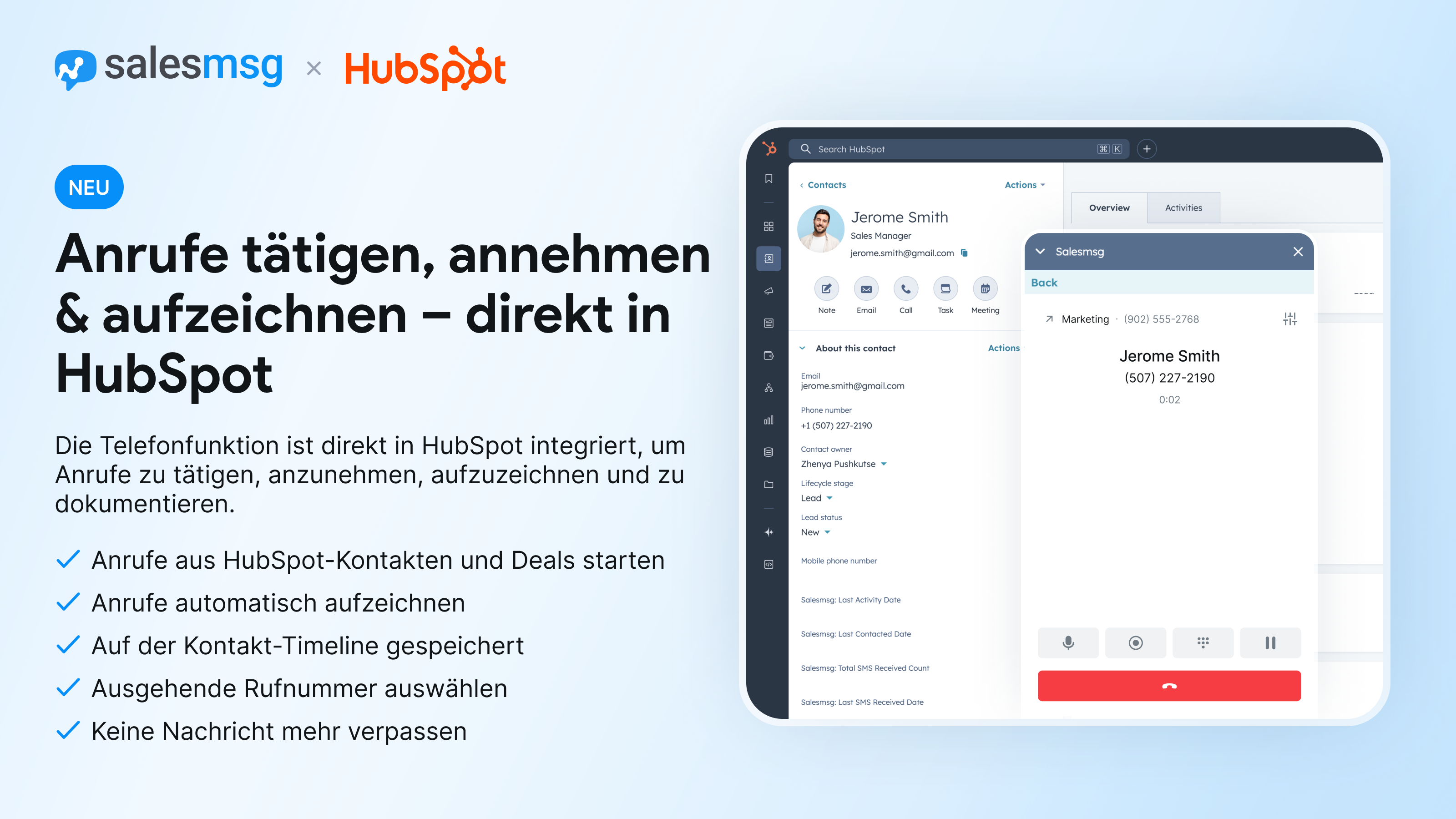 Call from HubSpot