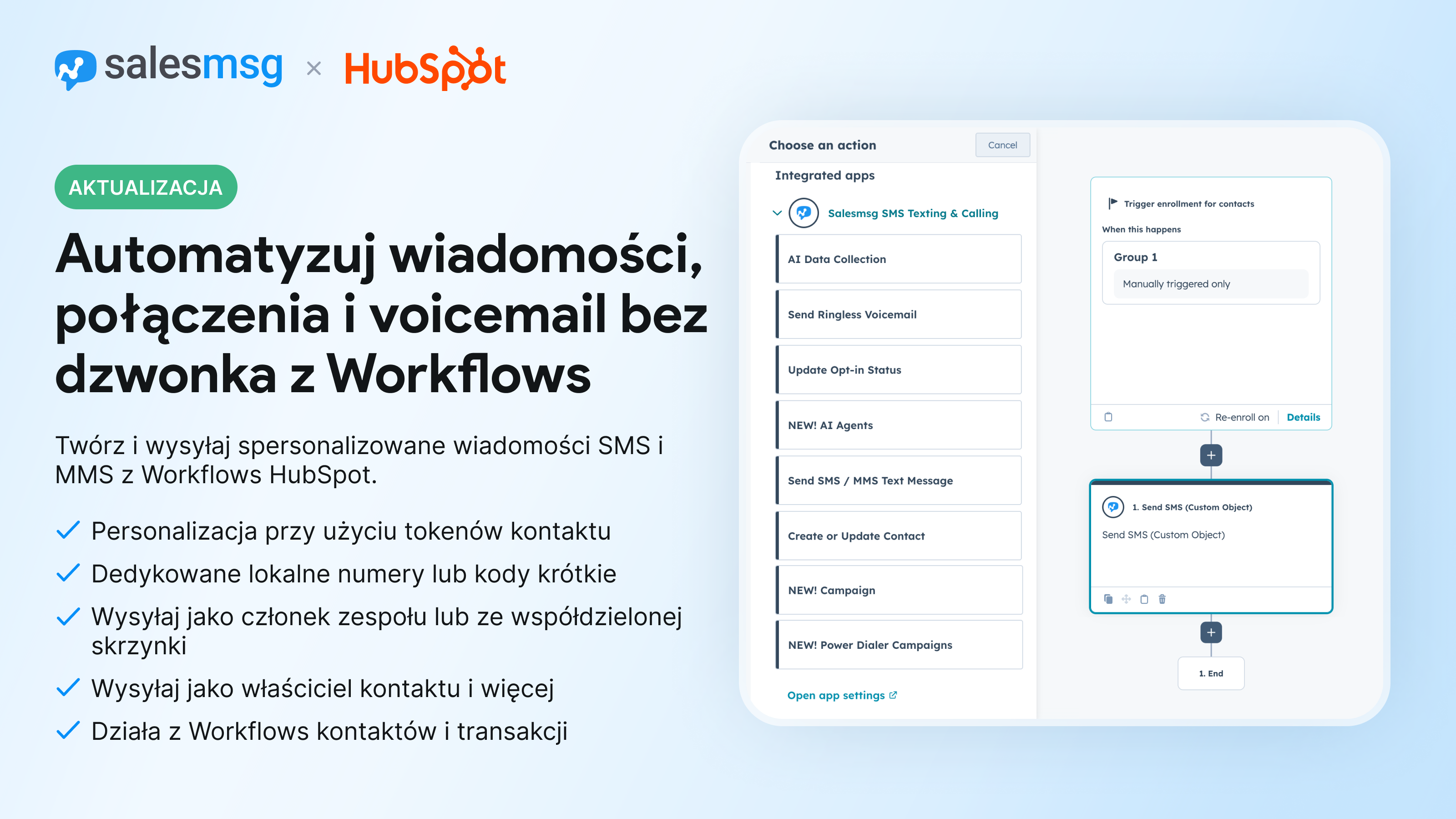 Send SMS from Workflows