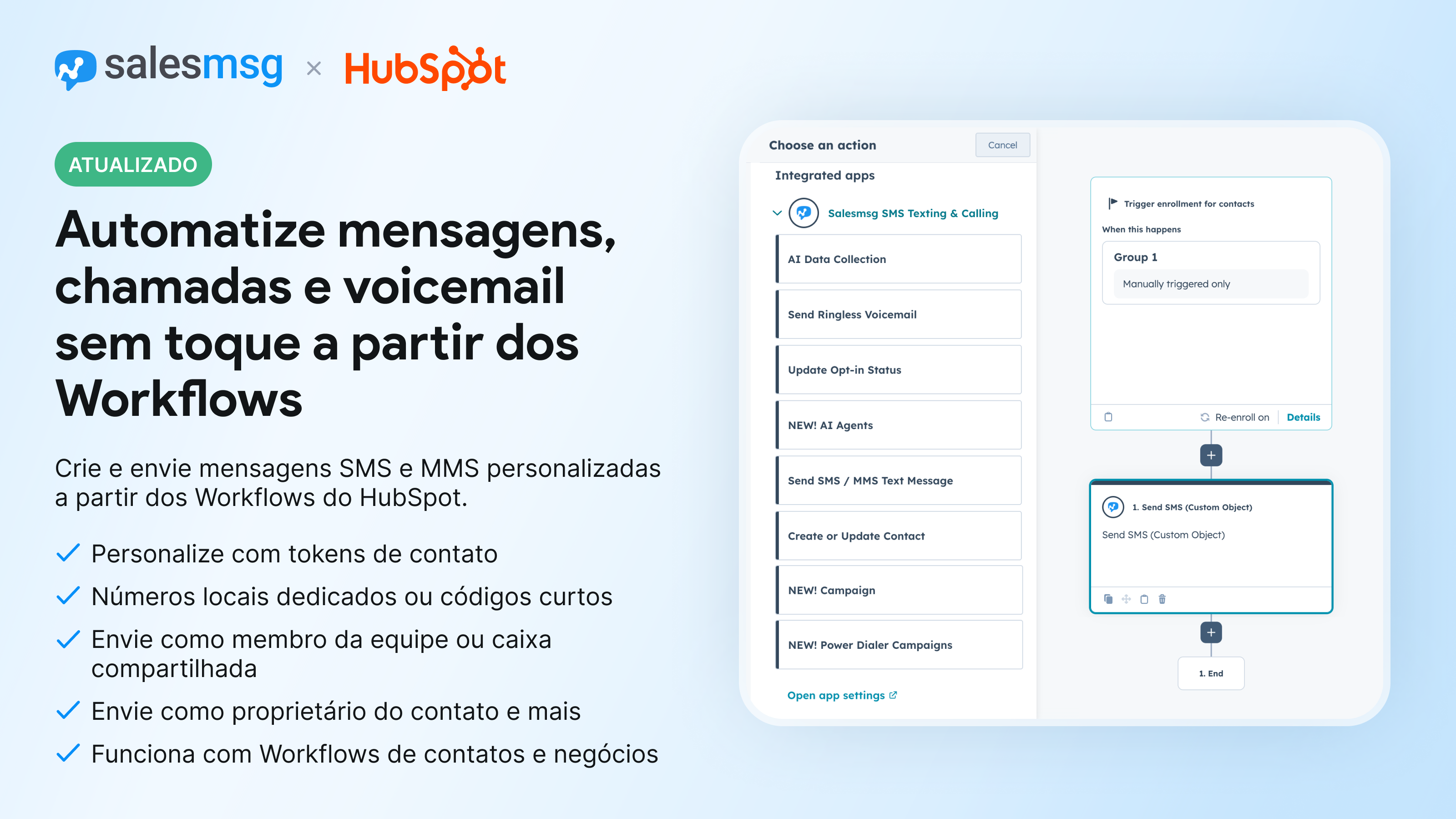 Send SMS from Workflows