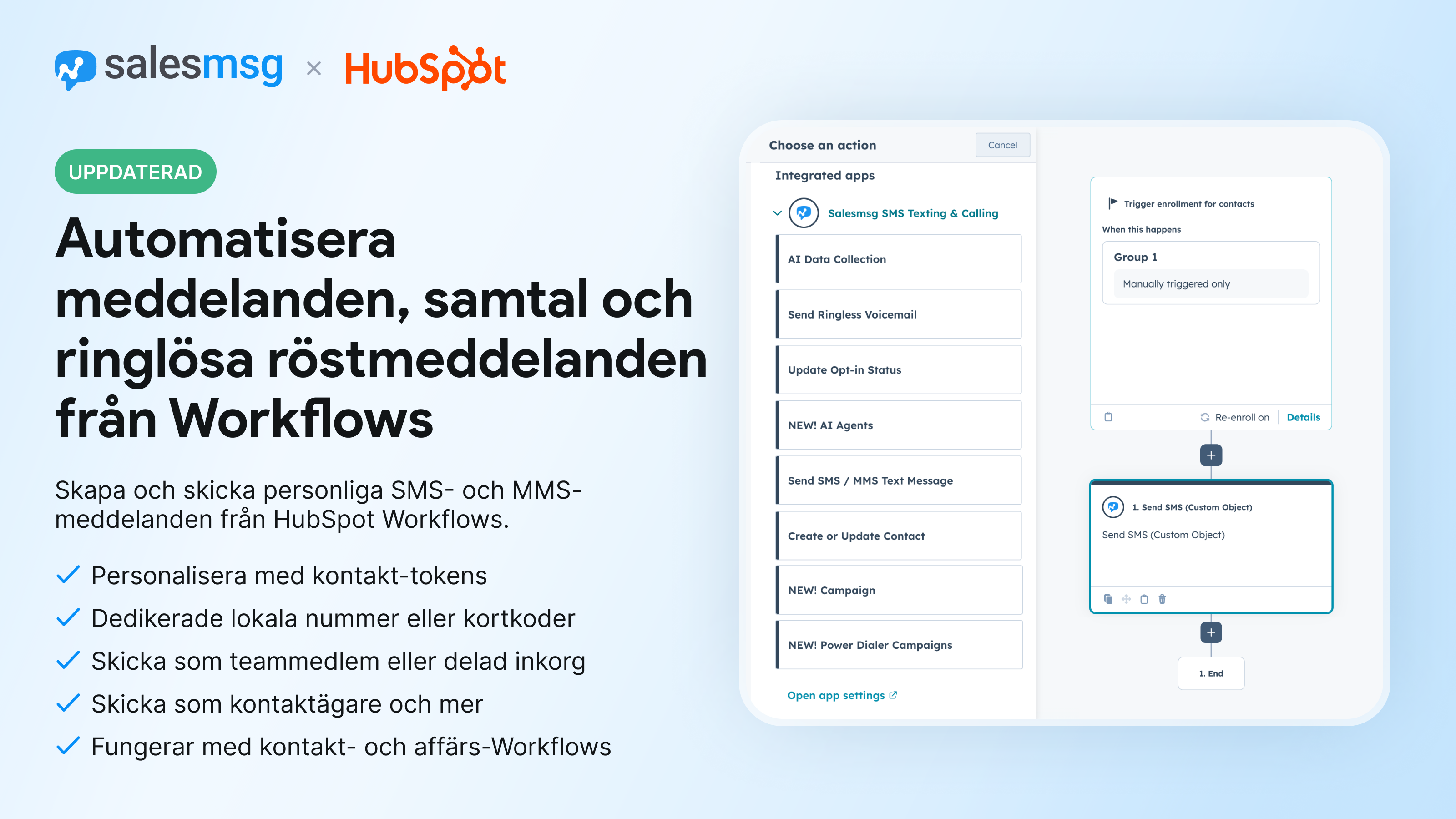 Send SMS from Workflows