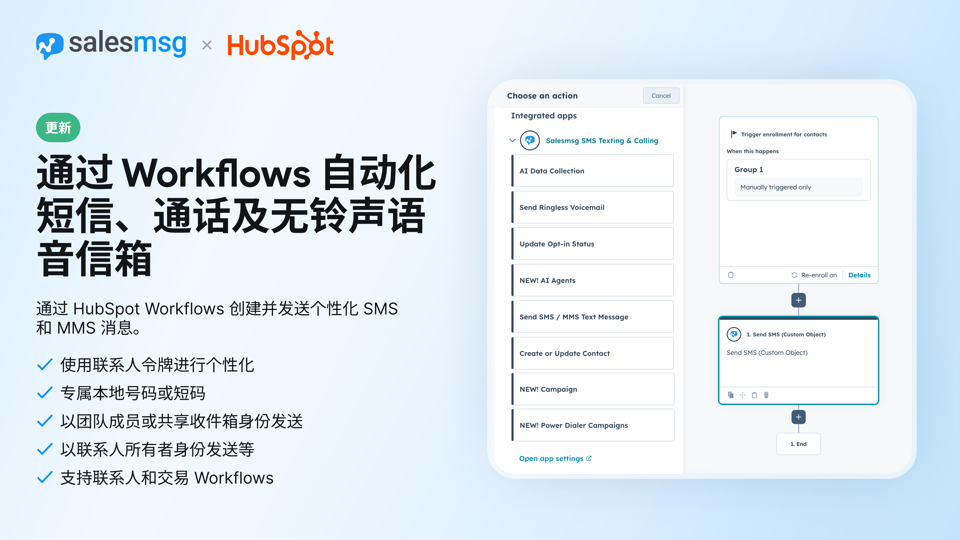 Send SMS from Workflows