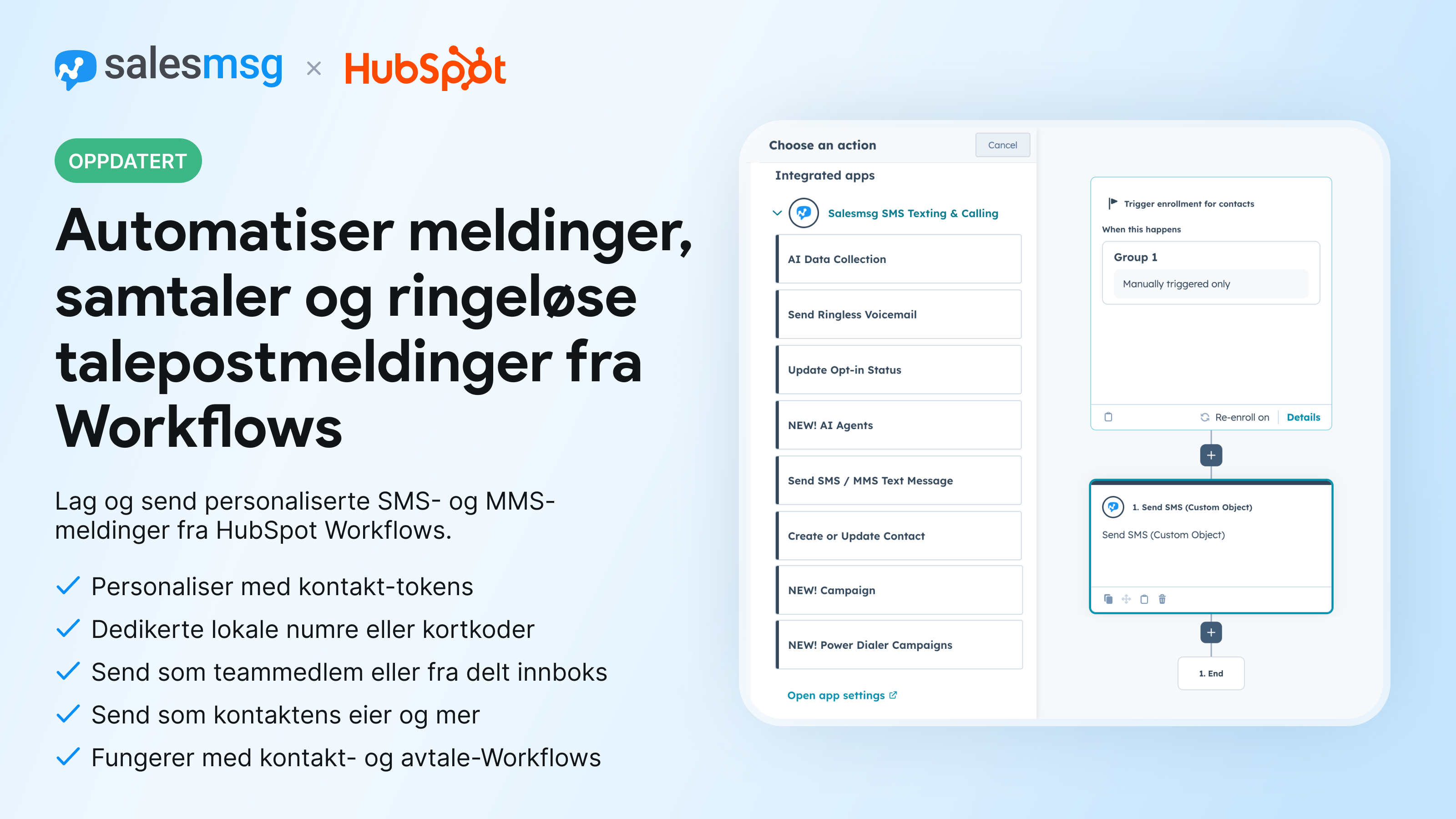 Send SMS from Workflows