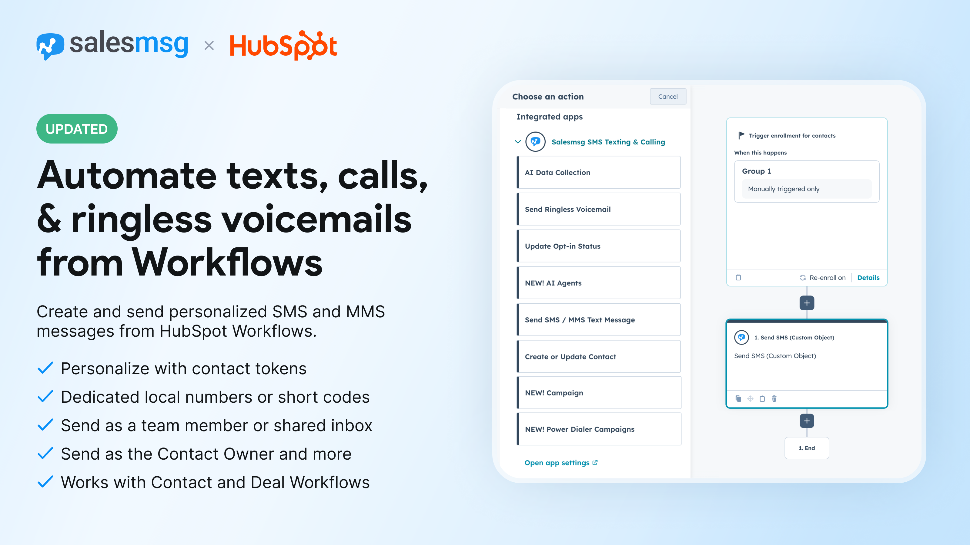 Send SMS from Workflows
